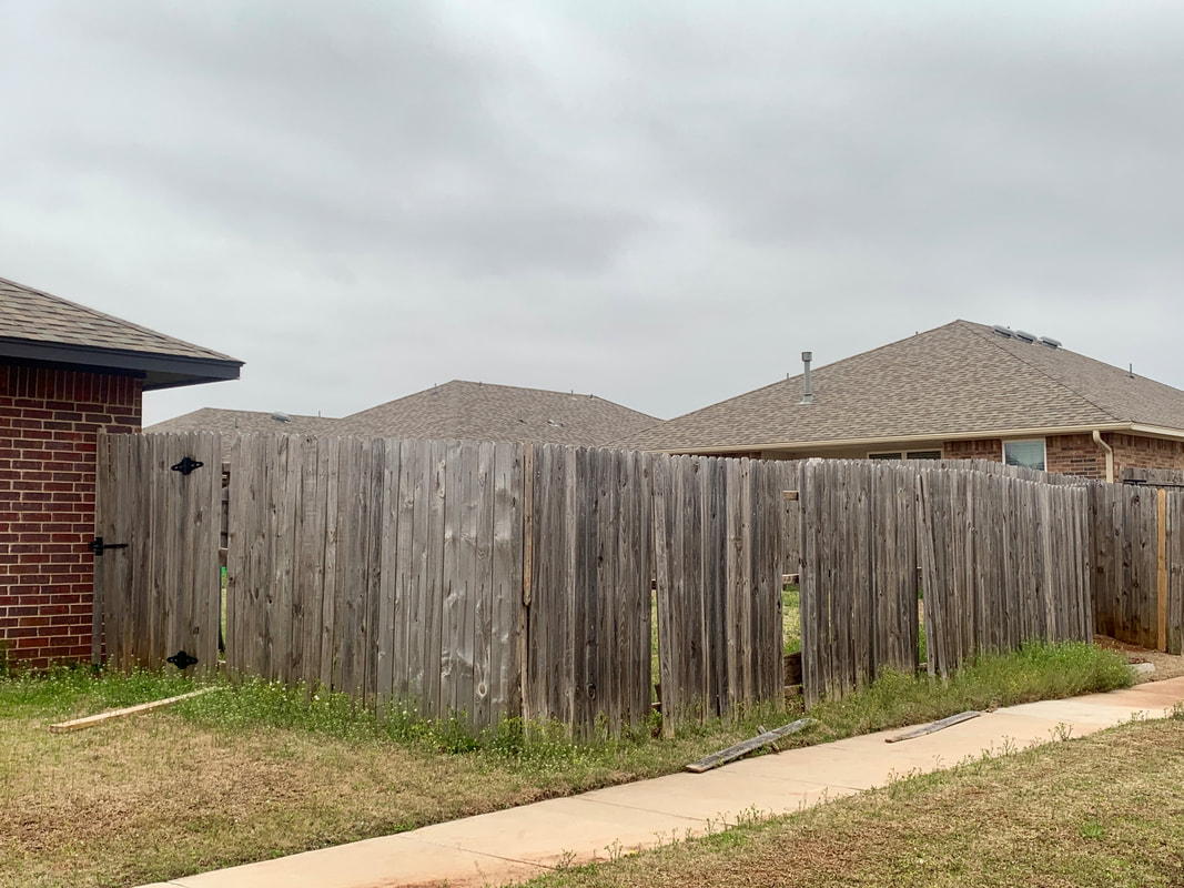 Fence Repair Iron Wood Restore Edmond Oklahoma